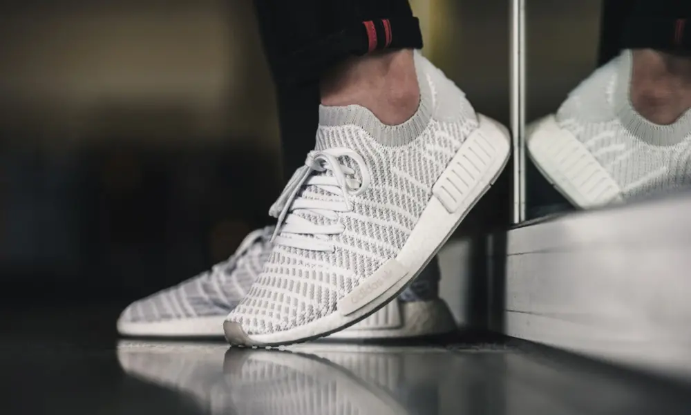 Giày Adidas NMD R1 STLT Primeknit 'Flat White CQ2390 - Ảnh 3