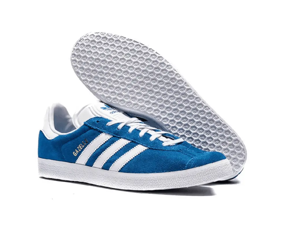 Giày Adidas Gazelle 'Blue Cloud White Gold Metallic' GX2207 - Ảnh 8