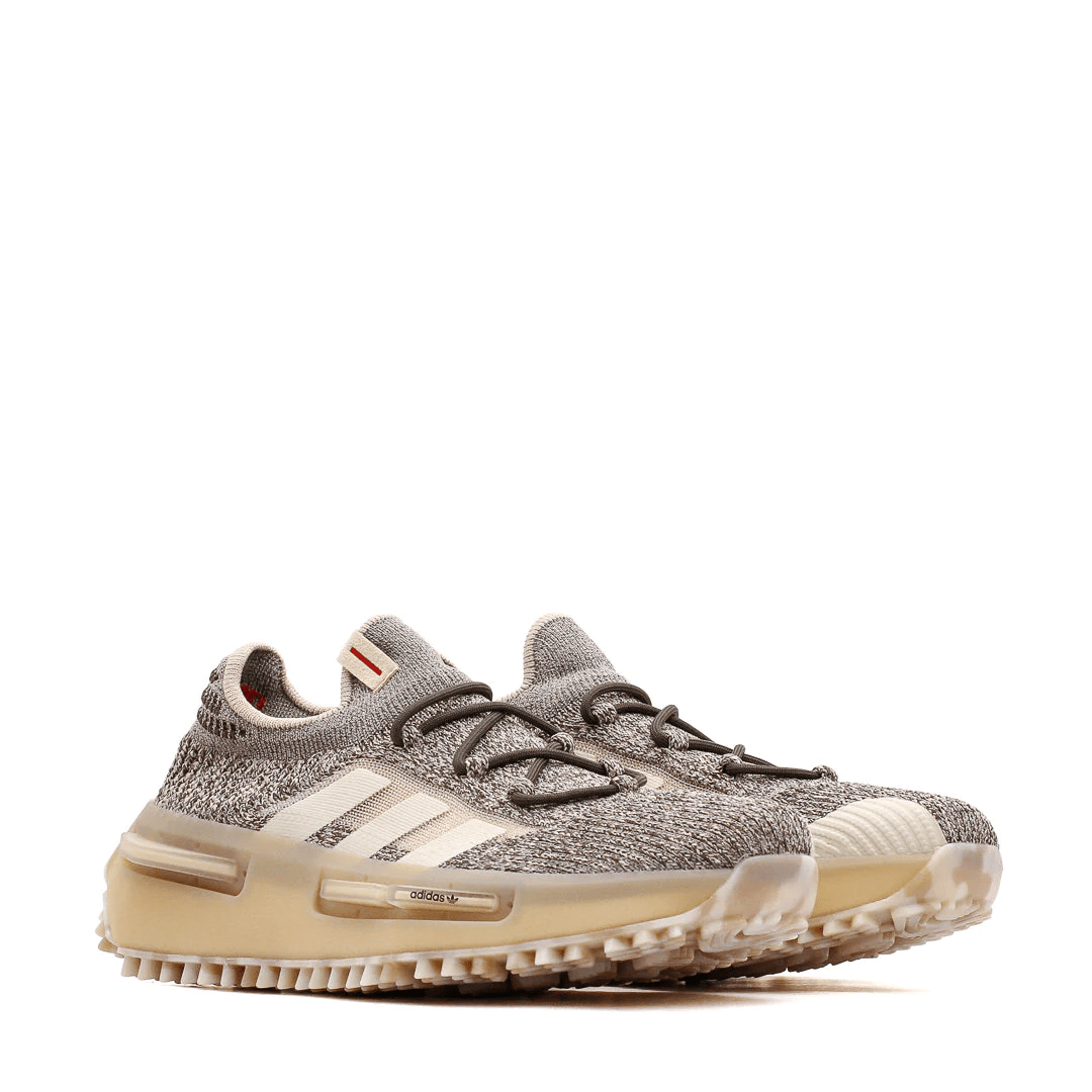 Giày Adidas NMD S1 Wonder Beige Shale Olive Scarlet IE2074 - Ảnh 4
