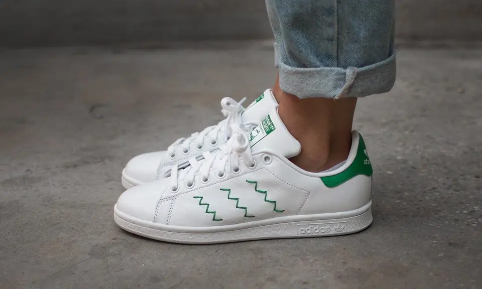 Giày Adidas Stan Smith ZigZag Green S75139 - Ảnh 4