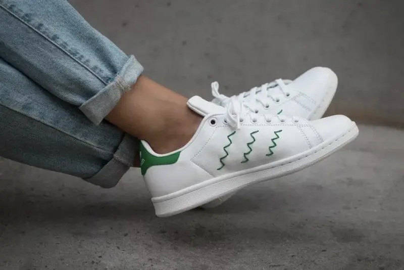 Giày Adidas Stan Smith ZigZag Green S75139 - Ảnh 3