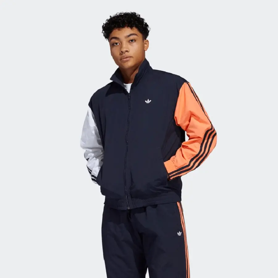 Áo Adidas Shadow Trefoil Legend Ink Signal Coral FM1537 - Ảnh 4