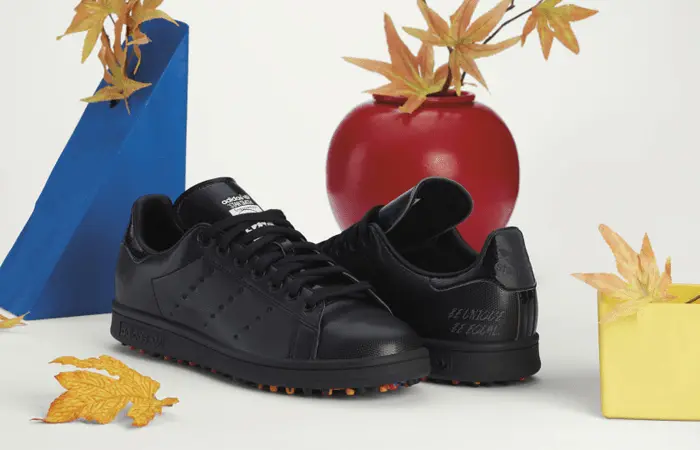 Alternative view of Giày Adidas Stan Smith Primegreen LE Spikeless Golf 'Triple Black' GZ6482