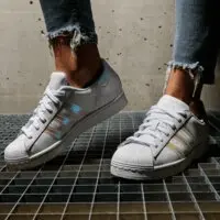 Giày Adidas Superstar Cloud White Hologram FW0813 - Ảnh 4