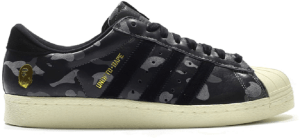 Giày Adidas Superstar 80s 'Undefeated Bape Black Camo' S74774