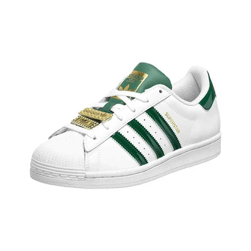 Giày Adidas Superstar W 'Green Metalic Gold' H03909 - Ảnh 5