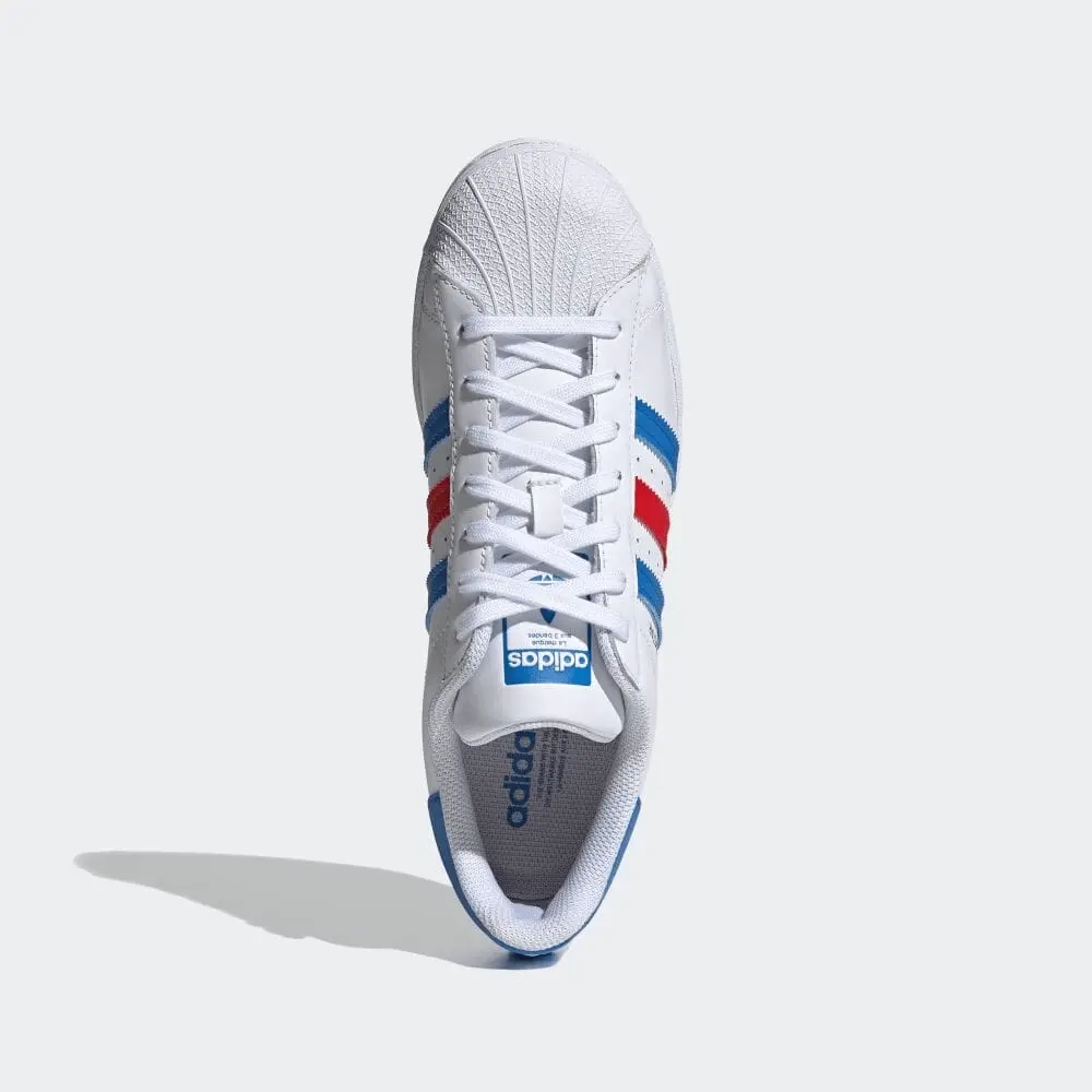 Giày Adidas Superstar 'White Red TrueBlue' H68095 - Ảnh 4