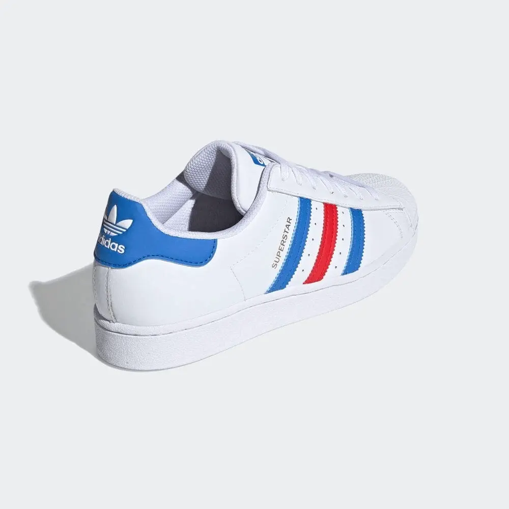 Alternative view of Giày Adidas Superstar 'White Red TrueBlue' H68095