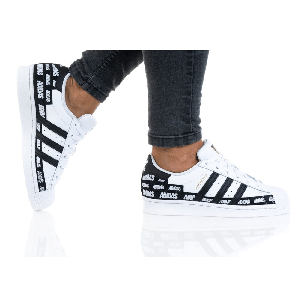 Giày Adidas Superstar J 'Wordmark Heel Stripe - Cloud White' FX5871 - Ảnh 5