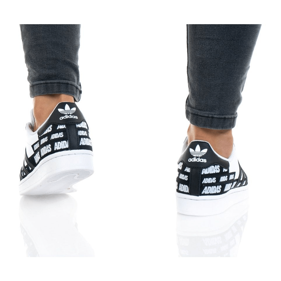 Giày Adidas Superstar J 'Wordmark Heel Stripe - Cloud White' FX5871 - Ảnh 3