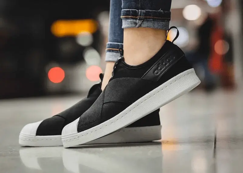 Giày Adidas Superstar Slip-On 'Core Black' BZ0112 - Ảnh 4