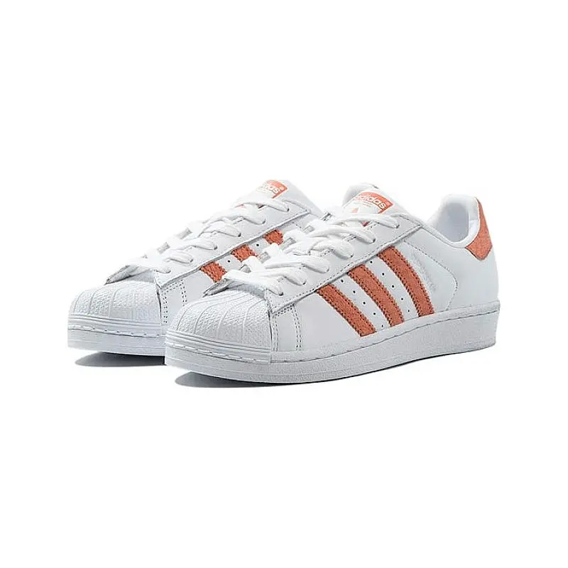 Giày Adidas SuperStar W 'White Chalk Coral' CG5462 - Ảnh 4