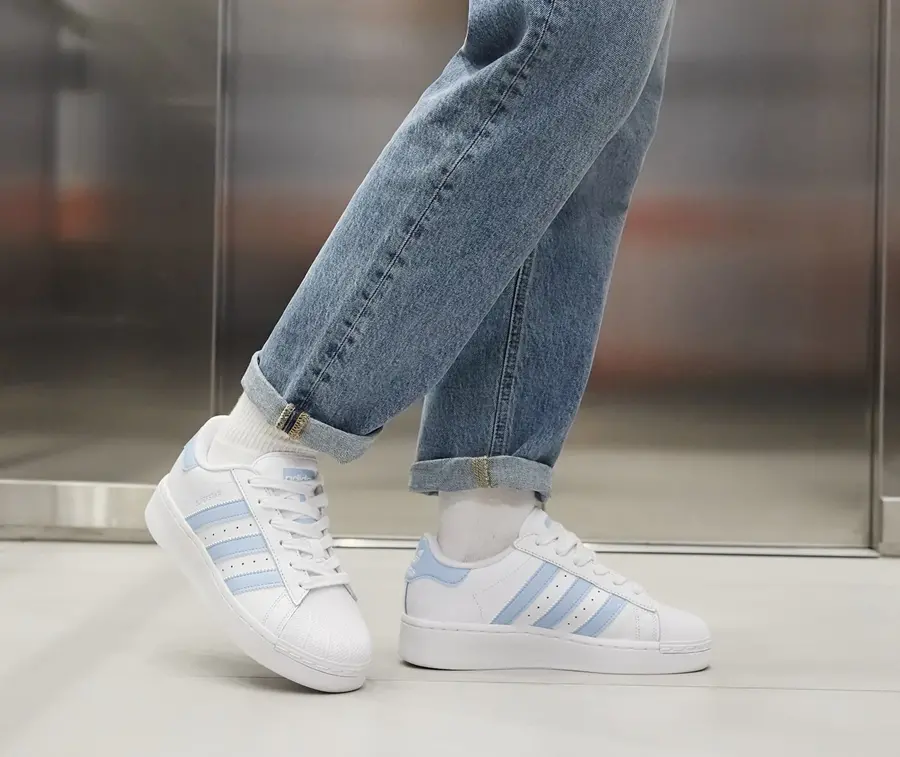 Alternative view of Giày Adidas Superstar XLG ‘White Light Blue’ IF3003