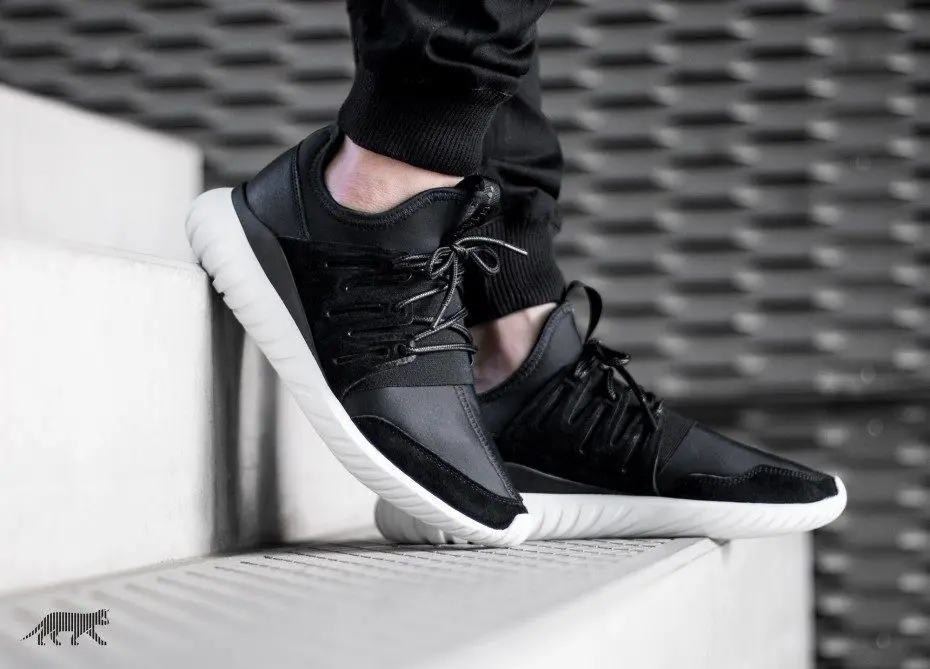 Giày Adidas Tubular Radial 'Black White' S80114 - Ảnh 6