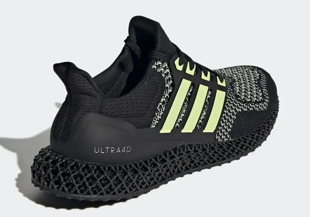 Alternative view of Giày Adidas Ultra 4D 'Black Almost Lime' GZ4499