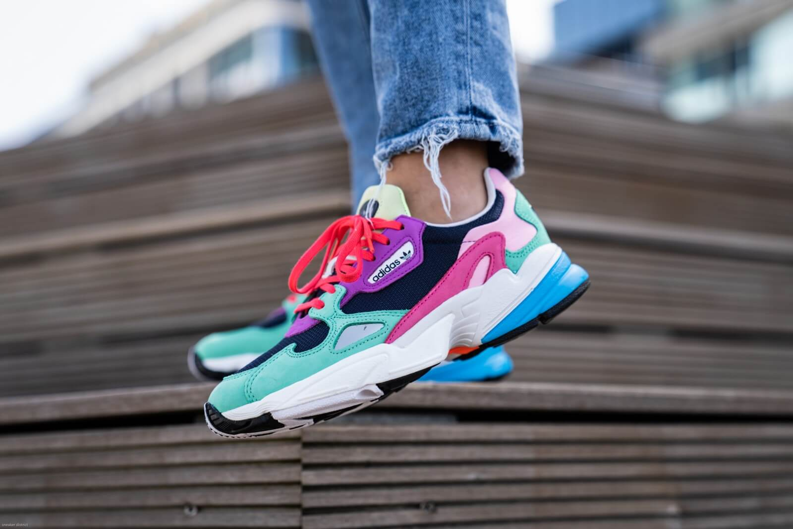 Giày Adidas Wmns Falcon 'Multi Color' CG6211 - Ảnh 4