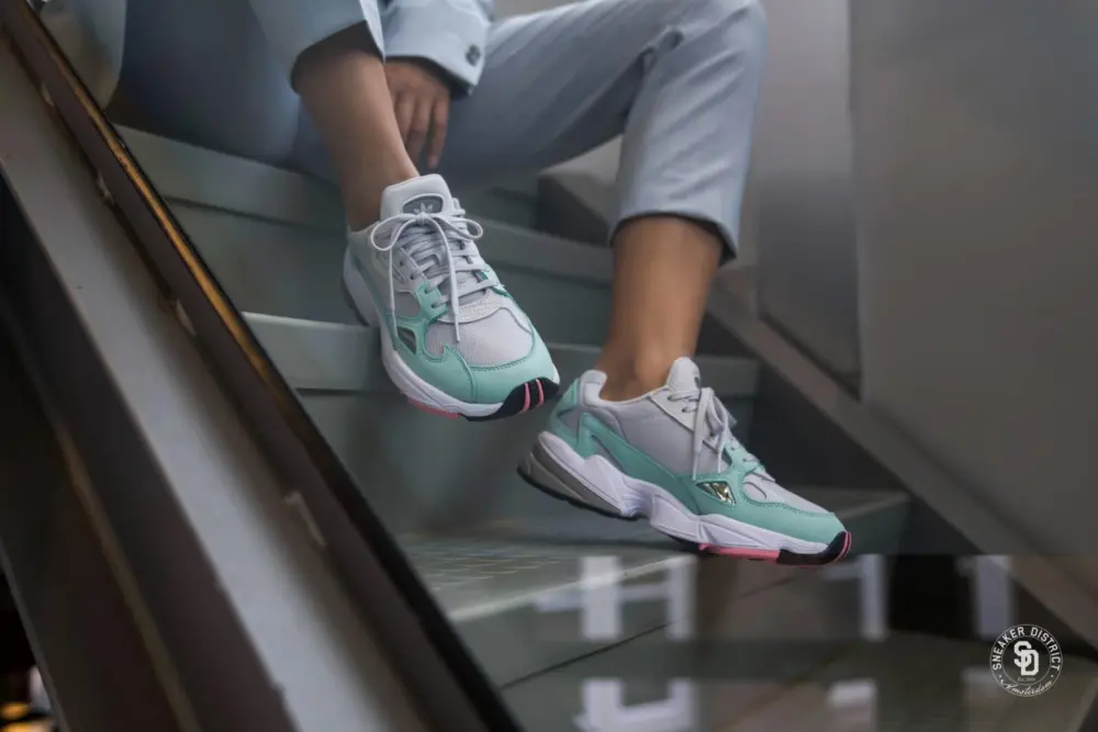 Giày Adidas Originals Falcon 'Watermelon Grey Easy Green' B28127 - Ảnh 7