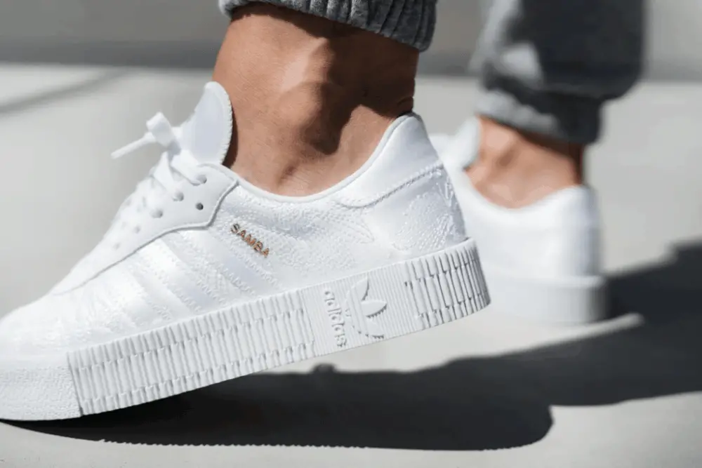 Giày Adidas Women's Sambarose 'Cloud White/Gold Metallic' EG5158 - Ảnh 4