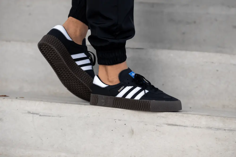 Giày Adidas Sambarose 'Black White Gum' B28156 - Ảnh 4