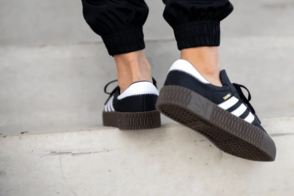 Giày Adidas Sambarose 'Black White Gum' B28156 - Ảnh 5