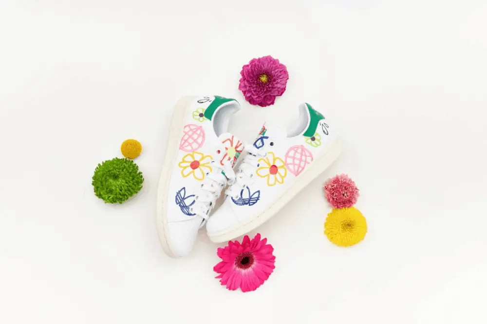 Giày Adidas Wmns Stan Smith 'Large Doodles' FX5653 - Ảnh 4
