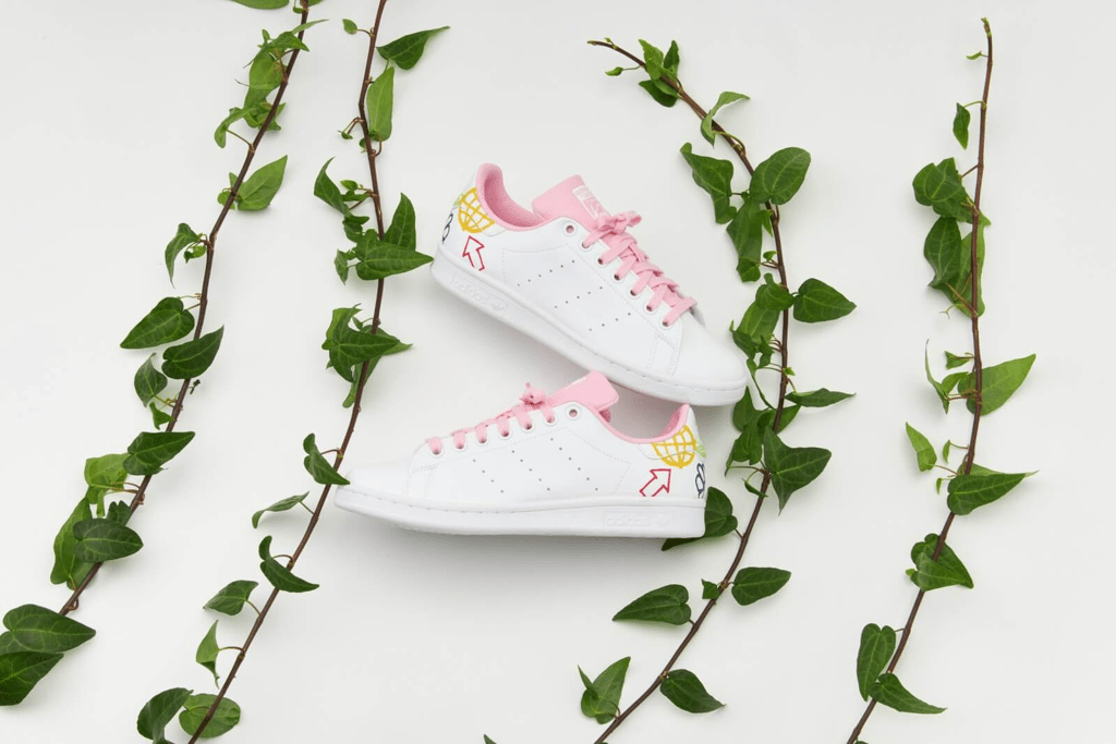Giày Adidas Wmns Stan Smith 'Doodle White Pink' FX5680 - Ảnh 4