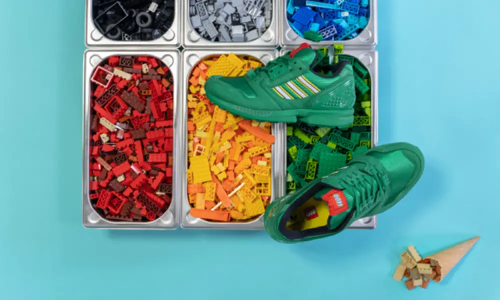 Giày Adidas LEGO x ZX 8000 Green GZ8208 - Ảnh 4
