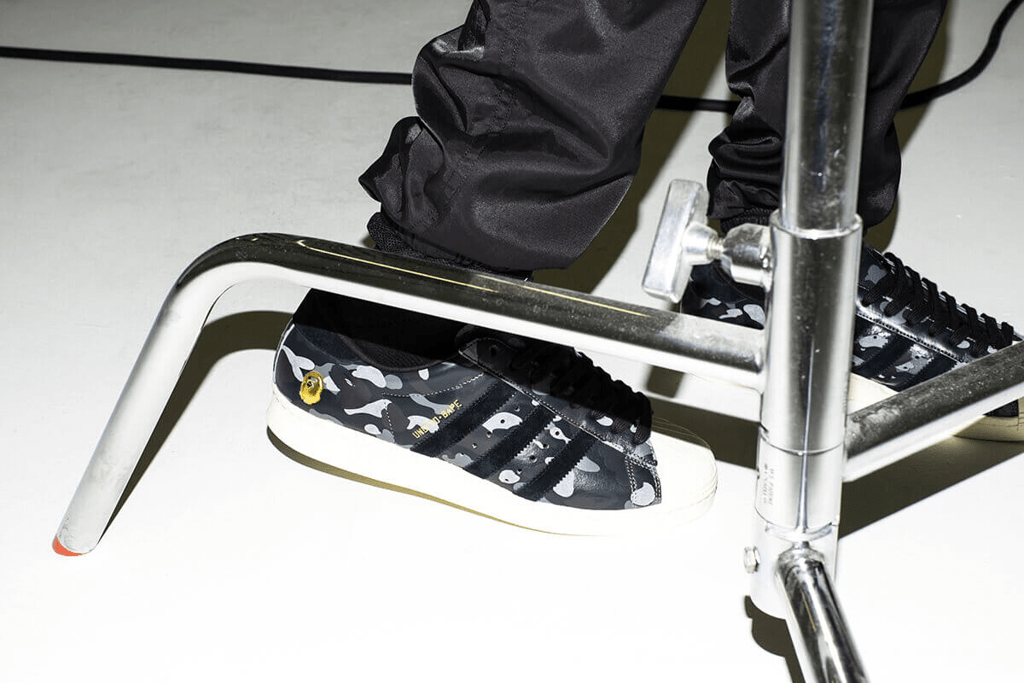 Giày Adidas Superstar 80s 'Undefeated Bape Black Camo' S74774 - Ảnh 4