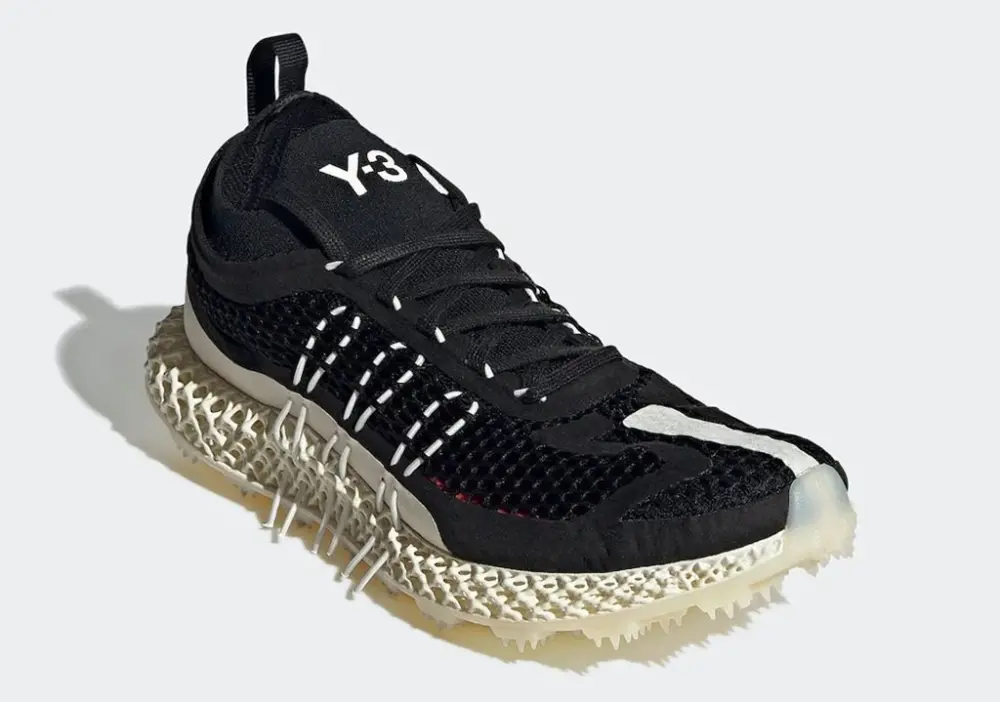Alternative view of Giày Adidas Y-3 Runner 4D 'Black White' GX1091