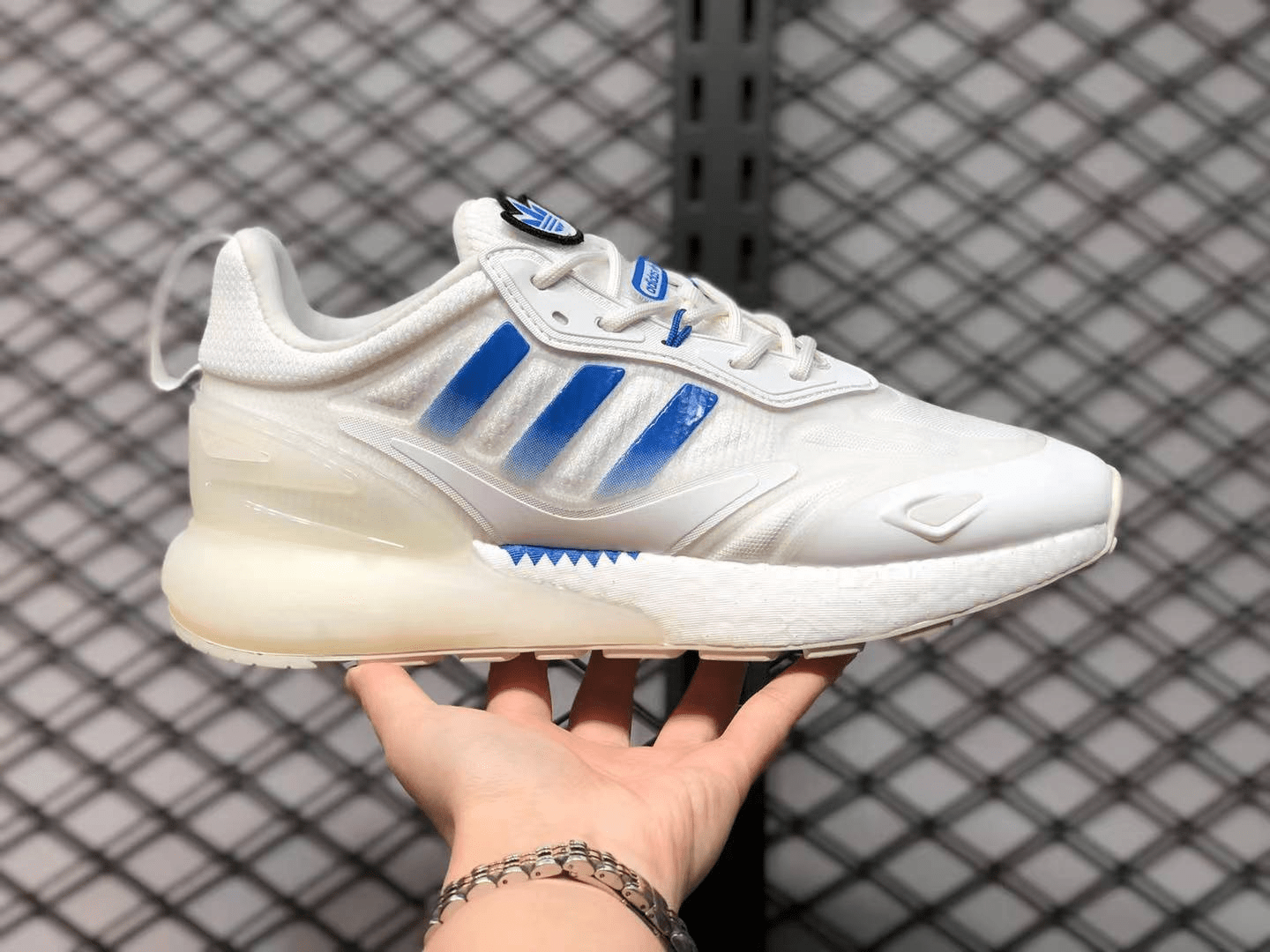 Giày Adidas ZX 2K Boost 2.0 'White Blue Bird' GX1007 - Ảnh 5
