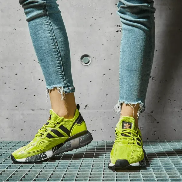 Giày Adidas ZX 2K Boost J 'Bold Logo Graphic Acid Yellow' FY2638 - Ảnh 5