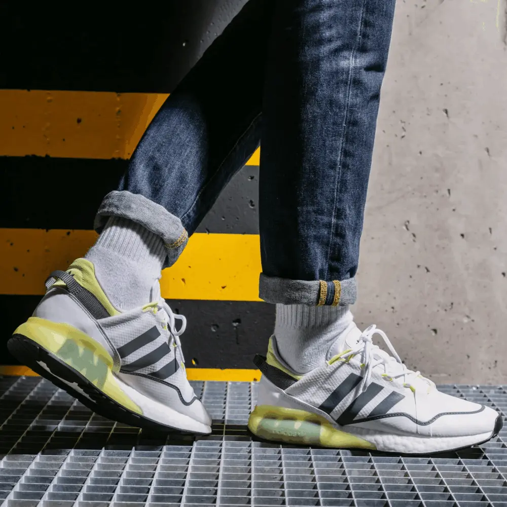 Giày Adidas ZX 2K Boost Pure 'White Pulse Yellow' GZ7729 - Ảnh 4