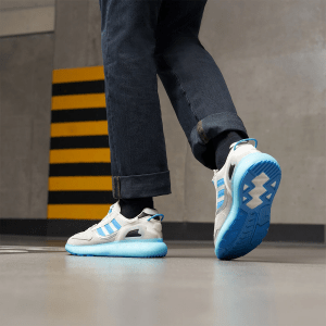 Alternative view of Giày Adidas ZX 5K Boost 'Off White Pulse Blue' GY4160