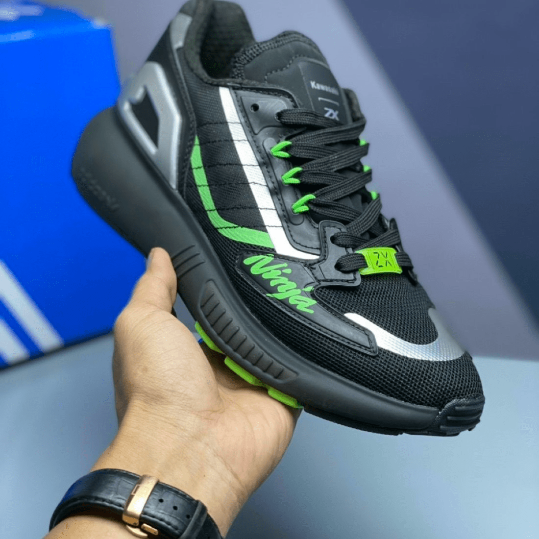 Giày Adidas ZX 5K Boost 'Kawasaki Ninja' GW3359 - Ảnh 4