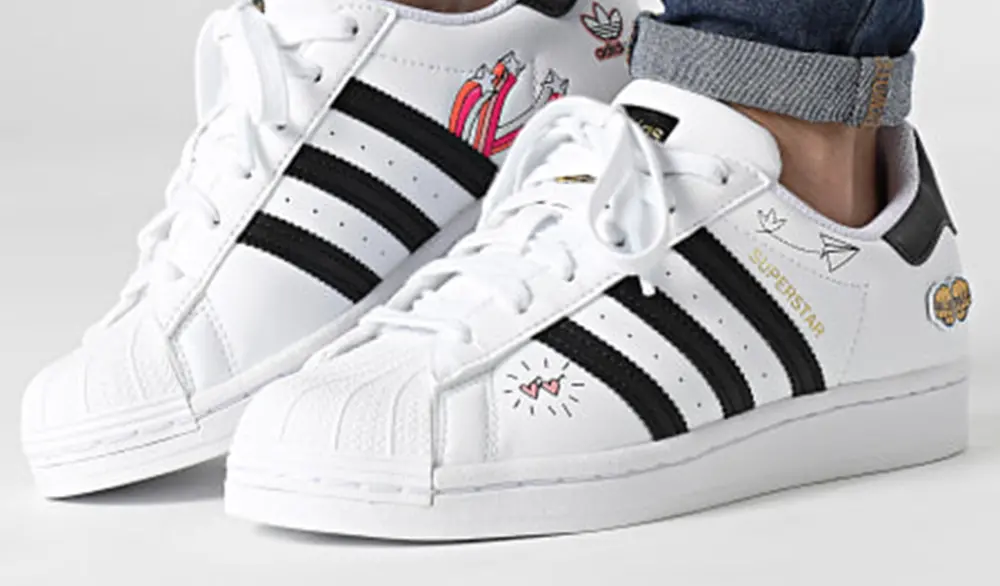 Alternative view of Giày Adidas Superstar J 'Girls Rule White' FX5202