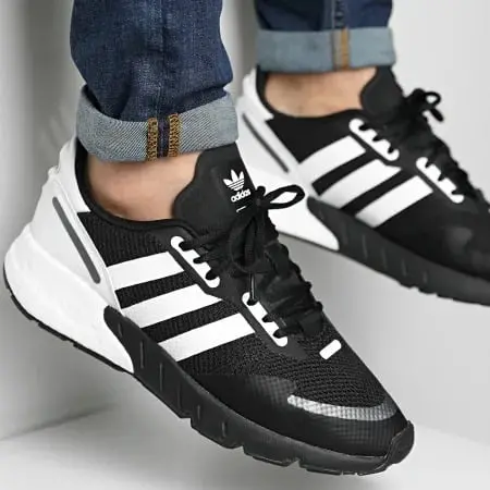 Giày Adidas ZX 1K Boost 'Black White' FX6515 - Ảnh 5