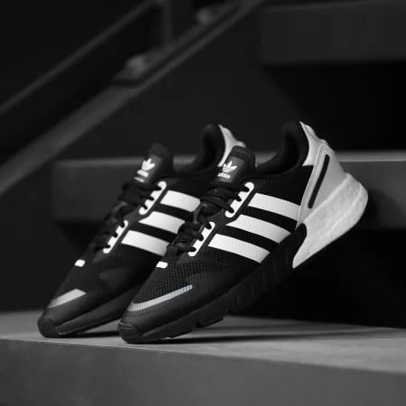 Giày Adidas ZX 1K Boost 'Black White' FX6515 - Ảnh 2