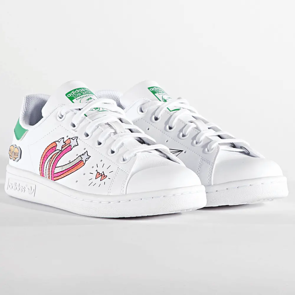 Giày Adidas Stan Smith J 'Girls Rule White' FX5976 - Ảnh 3