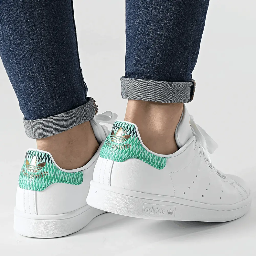 Alternative view of Giày Adidas Stan Smith 'Cloud White Green' H05055