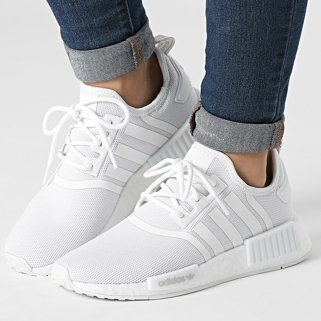 Giày Adidas NMD R1 Refined J 'White Grey' H02334 - Ảnh 3