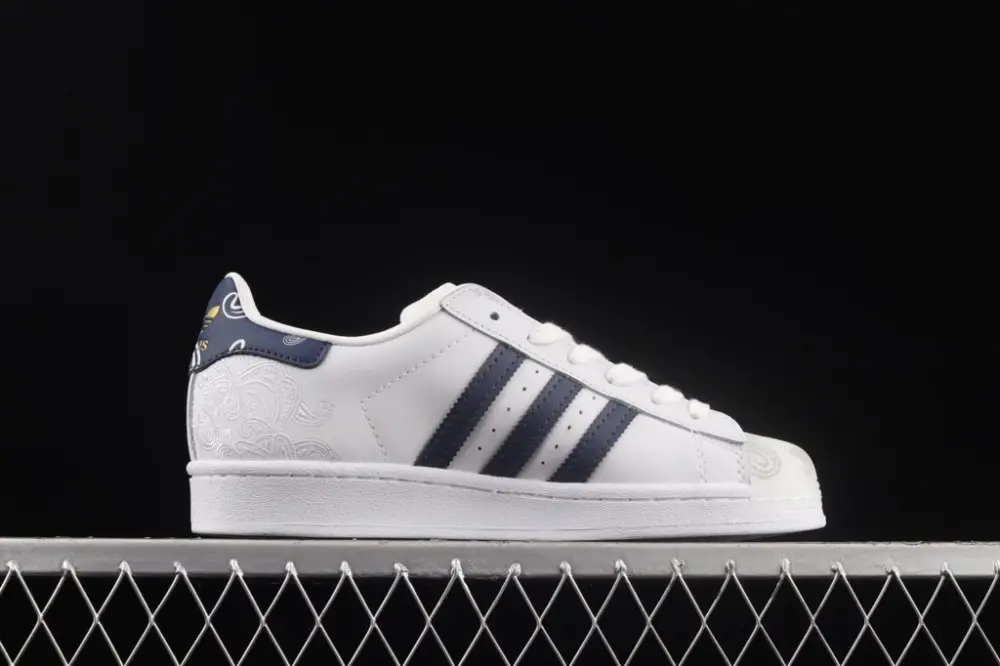Giày Adidas Superstar 'White Navy' GX3655 - Ảnh 4