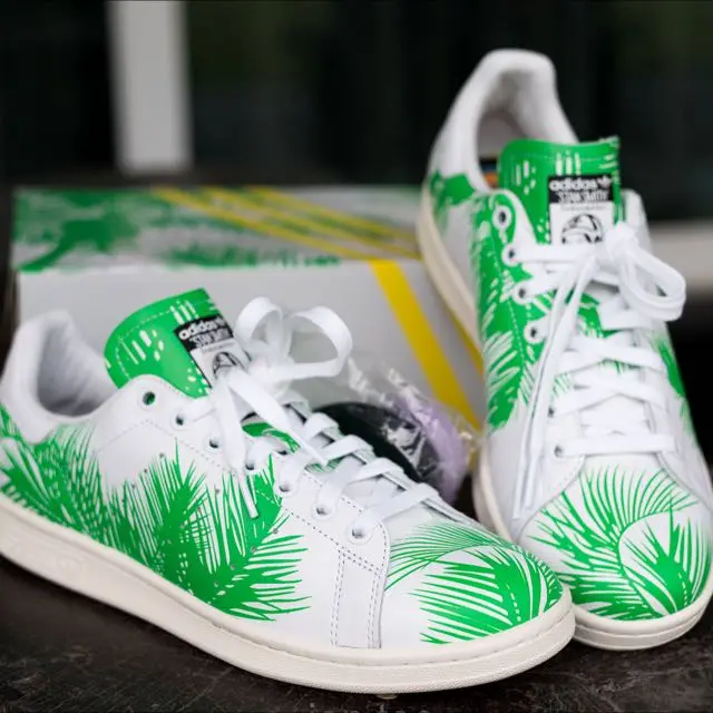 Giày Adidas Pharrell x BBC x Stan Smith 'Palm Tree Pack' S82071 - Ảnh 3