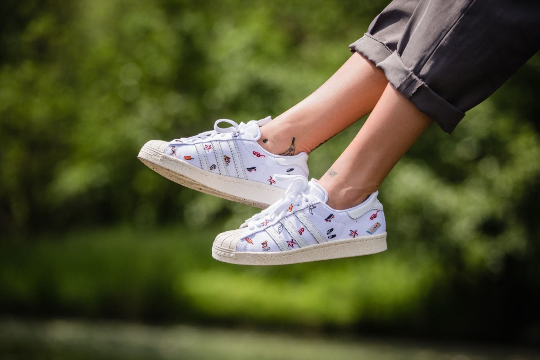 Giày Adidas Superstar 80S W 'Summer Beach' BZ0650 - Ảnh 3