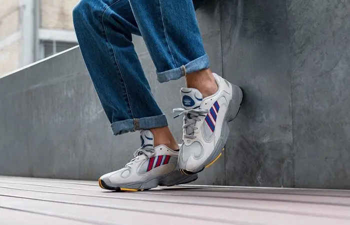 Alternative view of Giày Adidas Yung 1 Grey Two 'Collegiate Royal Scarlet' CG7127