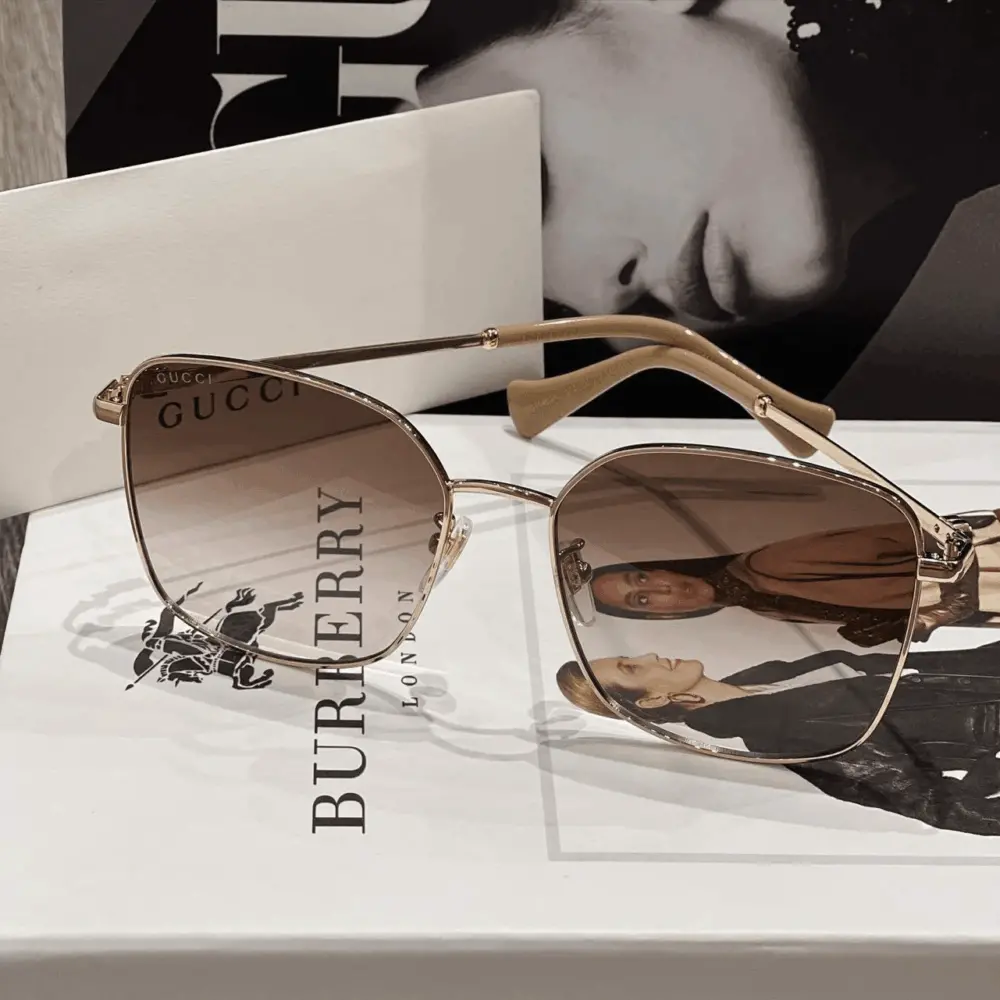Kính Gucci Sunglasses Gradient 'Gold' GG1146SK-002 - Ảnh 6