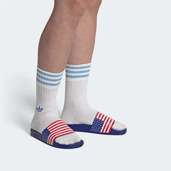 Dép Adidas Adilette Slides 'USA Flag' G55380 - Ảnh 6