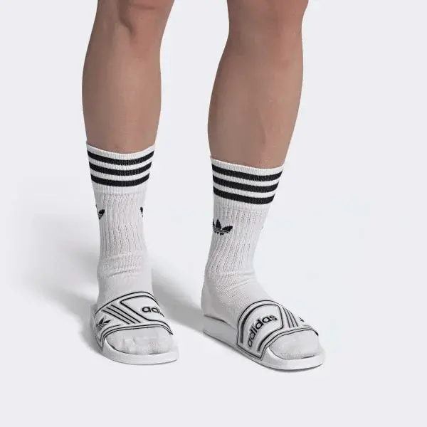 Dép Adidas Adilette Black and Royal Blue Slides EE6178 - Ảnh 5