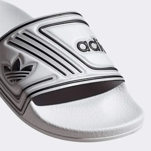 Alternative view of Dép Adidas Adilette Black and Royal Blue Slides EE6178