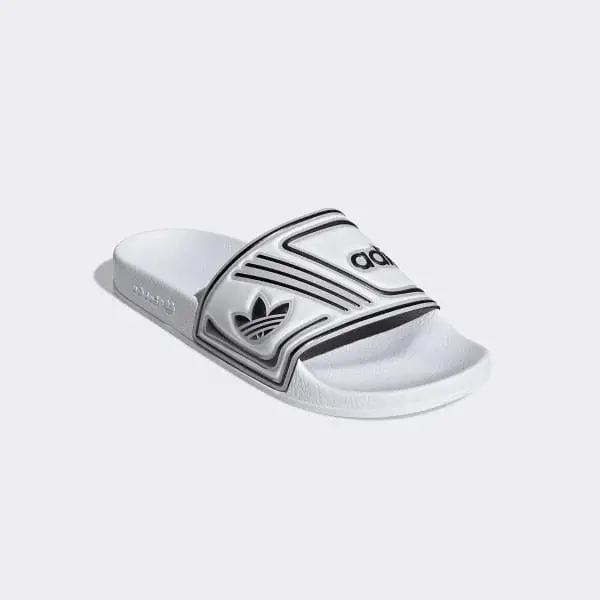 Dép Adidas Adilette Black and Royal Blue Slides EE6178 - Ảnh 4