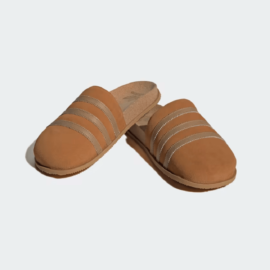 Dép Adidas Adimule Lea Slides 'Brown' GY2555 - Ảnh 2